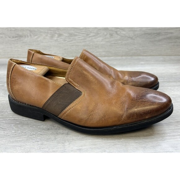 Sandro Other - Vintage Sandro Men's Loafers Brown Leather Dress Shoes Slip On  12D (220209)